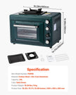 VEVOR Outdoor Oven 2-in-1 Portable Gas Camping Stove Oven Combo Adjustable Fire