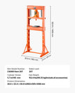 VEVOR 20 T Hydraulic Shop Press Hydraulic Press with Press Plate for Bending