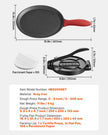 VEVOR 8 Inch Tortilla Press Chapati Maker Roti Dough Maker Heavy Duty Cast Iron