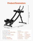 VEVOR AB Workout Machine Equipment Home Gym Core Abdominal Trainers Dual-track