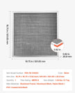 VEVOR 20x20x1 Aluminum Electrostatic Air Filter MERV 8 Actual 19.75x19.75x0.82