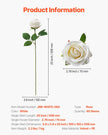VEVOR 60 Pcs White Rose Artificial Flowers Realistic Bouquet for Xmas Home Decor
