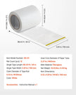 VEVOR 12 Rolls 98.43 ft x 5.91 inch Self-Adhesive Fiberglass Drywall Mesh Tape