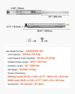 VEVOR 1 Pair 16-60 in Soft-Close Drawer Slides Ball Bearing Full Extension
