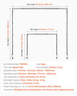 VEVOR Over The Table Rod Stand Arch Frame 28-98 in Length Adjustable Clamp Decor