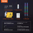 VEVOR 2 PCS 4 FT Whip Light, APP & RF Remote Control Led Whip Light, Waterproof 360° Spiral RGB Chasing Lighted Whips with 4 Flags, for UTVs, ATVs, Motorcycles, RZR, Can-am, Trucks, Off-road, Go-karts