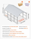 VEVOR 12' x 20' Metal Carport Heavy Duty Outdoor Car Shelter Garage for Boats