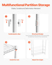 VEVOR Over Washer and Dryer Storage Shelf Single Row 3 Tiers Washer Rack White