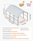 VEVOR 10' x 15' Metal Carport Heavy Duty Outdoor Car Shelter Garage for Boats