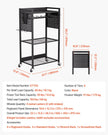 VEVOR 4-tier Tool Organizer Cart on Wheels 150 lbs Garage Cart for Workshop