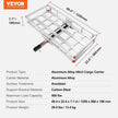 VEVOR 49.4 x 22.4 x 7.1 in Hitch Cargo Carrier, 500lb Capacity Trailer Hitch Mount Aluminum Cargo Basket, Luggage Carrier Rack Fits 2