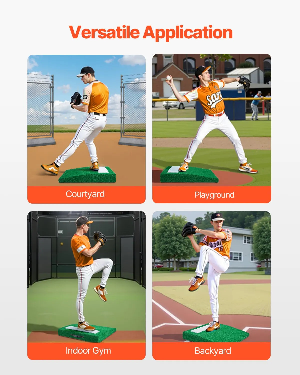 VEVOR 31 in Pitching Mound Portable Pitcher Mound Baseball Softball Training