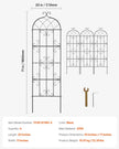 VEVOR 4 Packs Metal Garden Trellis for Climbing Plant Support 71x20 in Rustproof