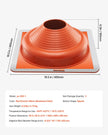 VEVOR 2 Pcs Metal Roof Pipe Flashing Boot Fit 6-3/4