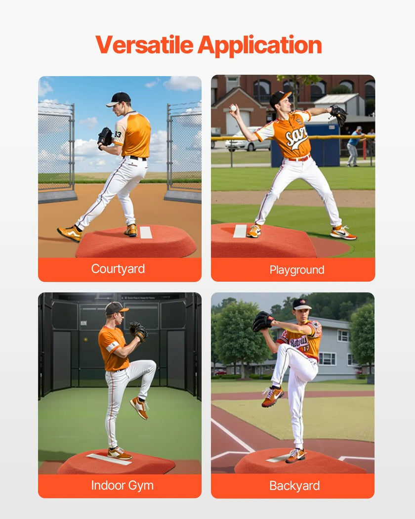 VEVOR 42 in Pitching Mound Portable Pitcher Mound Baseball Softball  Training