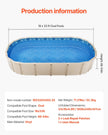 VEVOR Oval Pool Liner 18x33ft Overlap Style Pool Liner 54in Wall Height