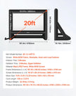 VEVOR 20 ft Inflatable Movie Screen 16:9 600D Movie Projection with Portable Bag