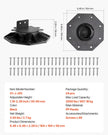 VEVOR 24 Pcs Adjustable Deck Support Pedestal Deck Foundation Base 1.18-2.36 in