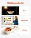 VEVOR 17 Piece Pots and Pans Set Granite Nonstick Kitchen Cookware White
