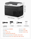 VEVOR 12V Car Refrigerator Portable Freezer 31.7QT Electric Cooler for Camping