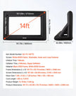 VEVOR 14 ft Inflatable Movie Screen 16:9 600D Movie Projector with Portable Bag