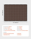 VEVOR 90% Sun Shade Cloth Privacy Screen 10 x 12 ft for Patio Garden (Brown)