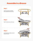 VEVOR 8 Qt 4 Pack Rectangle Chafing Dish Buffet Set Full-Size & Half-Size Pans