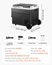 VEVOR 12V Car Refrigerator Portable Freezer 63.4QT Electric Cooler for Camping