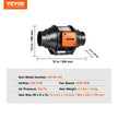 VEVOR 4 Inch Inline Duct Fan HVAC Exhaust Blower Kit AC Variable Speed Control