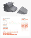 VEVOR Orthopedic Bed Wedge Pillow 4 Pcs Adjustable for GERD Sleep Back Leg Neck