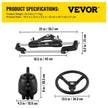 Hydraulic Boat Steering Kit Hydraulic Steering, 300HP Helm Pump, Cylinder, Wheel