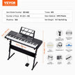 VEVOR 61 Key Digital Keyboard Piano Electric Portable with Adjustable Stand