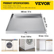 25X27X2.5 Inch Sink Stainless Steel 304 Washing Machine Drip Pan 1.2mm