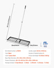 VEVOR 10x36in Lawn Leveling Rake 83.9 in Adjustable Handle for Yard Golf Court