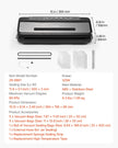 VEVOR 7-in-1 Vacuum Sealer Machine Compact Automatic Food Saver 120W Bags & Roll