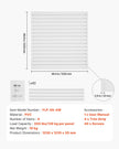 VEVOR 4 x 4 ft Slat Wall Paneling PVC White Garage Slatwall with Modular Design