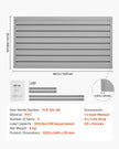 VEVOR 2 x 4 ft Slat Wall Paneling PVC Grey Garage Slatwall with Modular Design