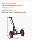 1000lbs Trailer Dolly 16.7 and 22 in Adjustable Height 2 in Ball 14 in Tires