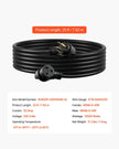 VEVOR 50A Generator Extension Cord 25 ft 250V NEMA 6-50P to 6-50R Power Cable