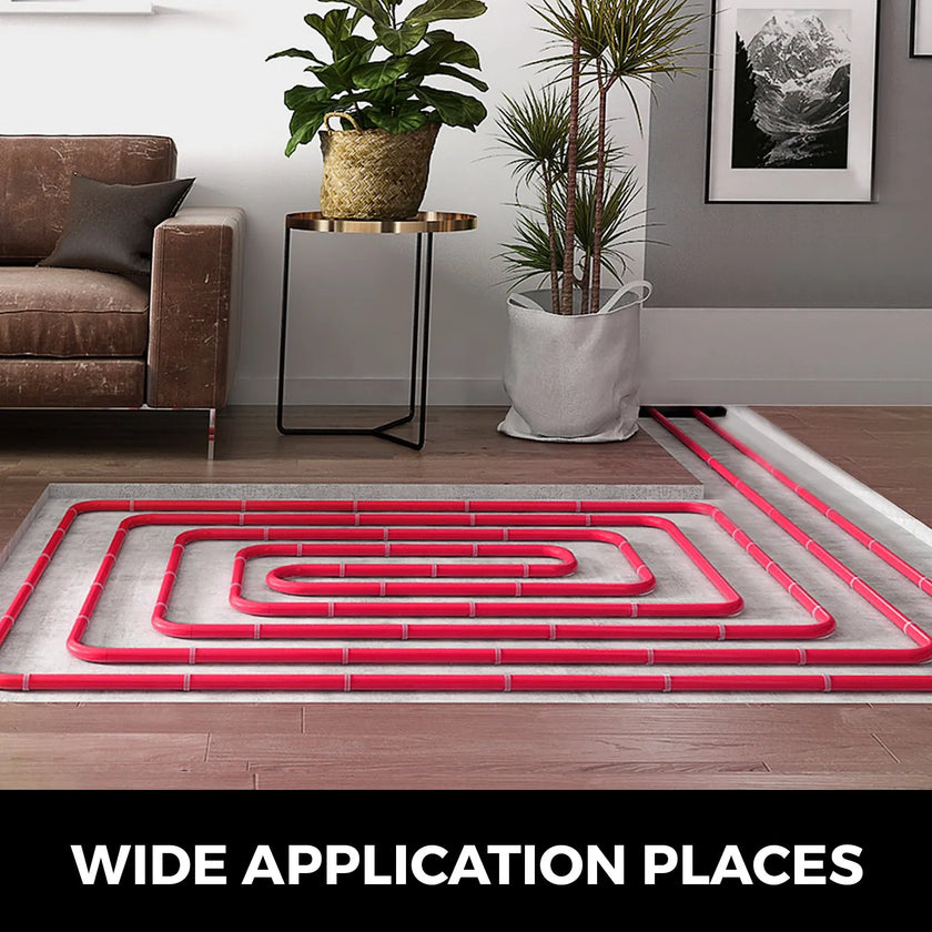 VEVOR 1/2 Inch X 500Ft PEX Tubing Pipe O2 EVOH PexB Hydronic Radiant Floor Heating System, 1/2\