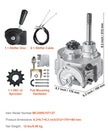 VEVOR 2300 RPM Drive Clutch High-Strength Clutch with 2-7HP Engine & Shift Mode
