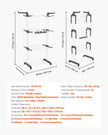 VEVOR 4-Tier Foldable Clothes Drying Rack with 24 Drying Poles and 4 Castors