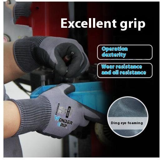 Nitrile Coated Work Gloves – Breathable Non-Slip Wear-Resistant Polyester Gloves for Warehouse & Construction