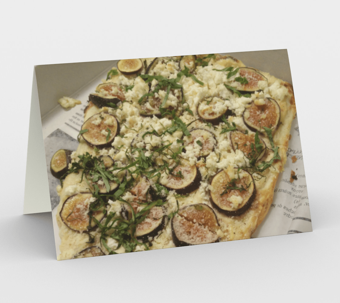 Set of 3 Blank Greeting Cards | 5 x 7 | Fig Pizza
