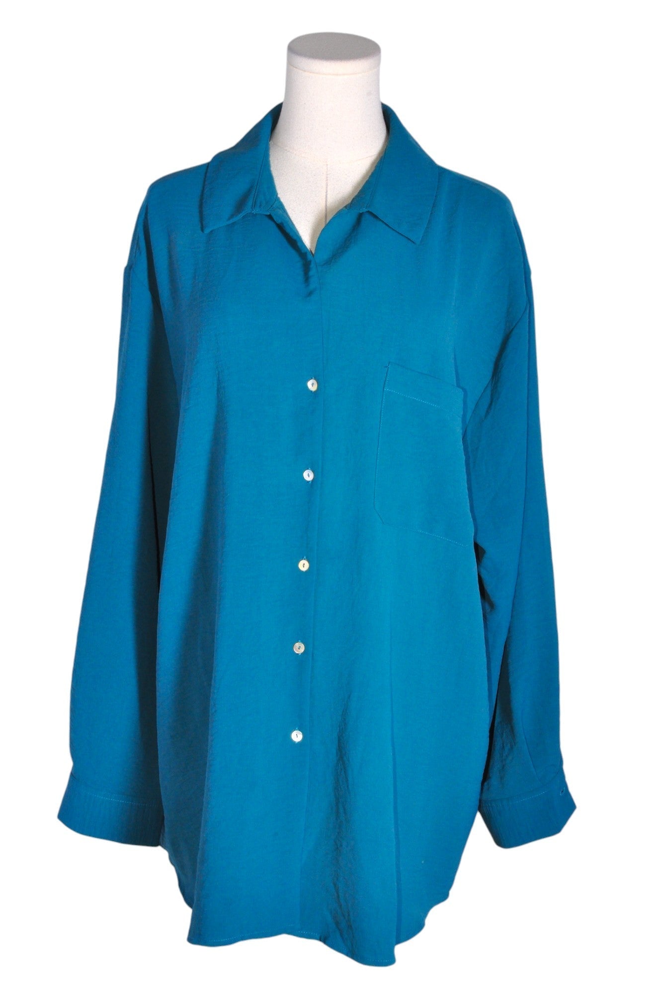 HAVER Women Button Down Tops Regular fit in Blue - XL