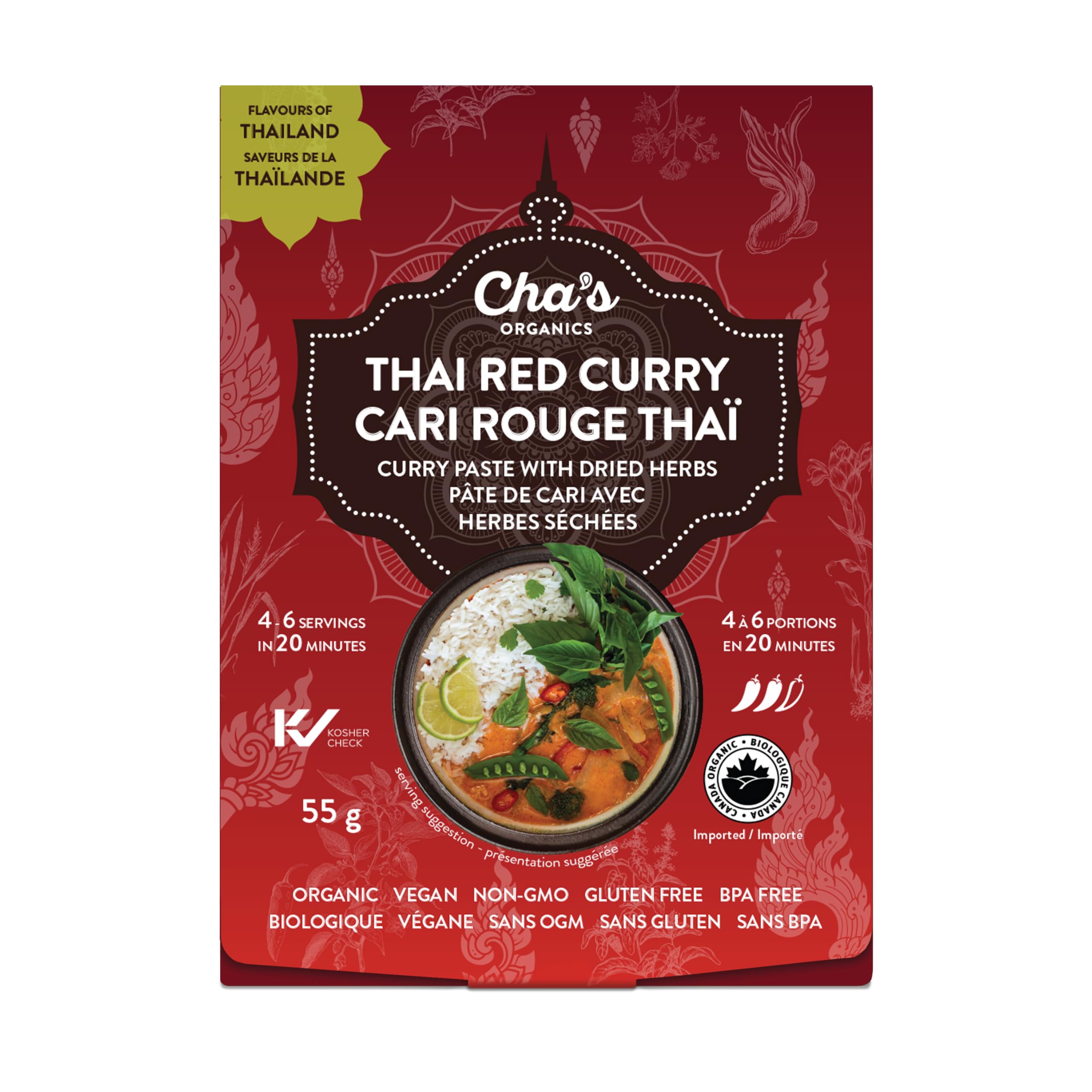 Cha's Organics - Thai Red Curry (55g)