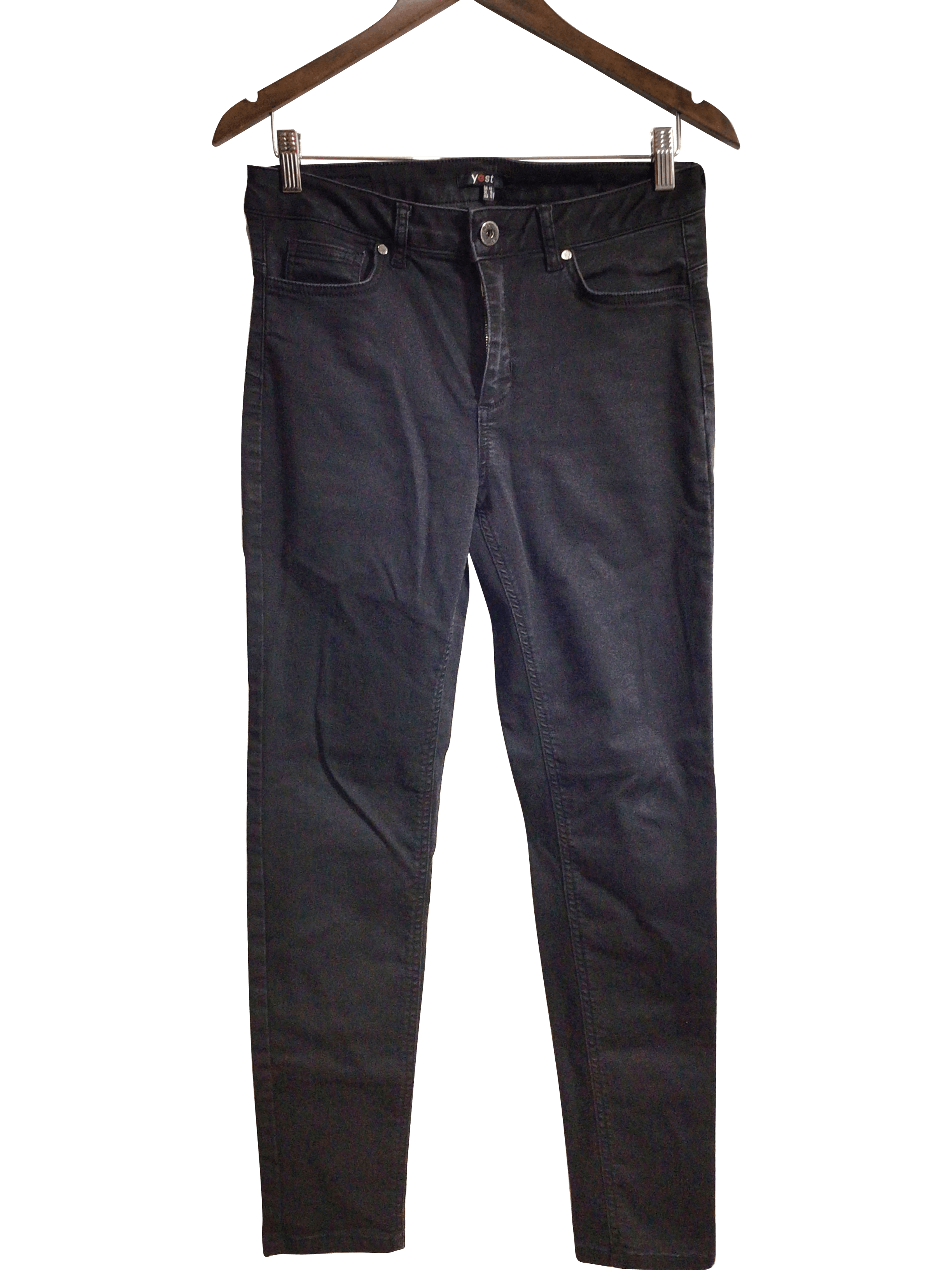 YEST Women Straight-Legged Jeans Regular fit in Black - 12