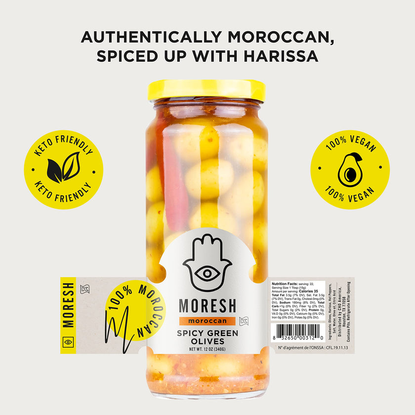 Moresh - Spicy Green Olives (340g)