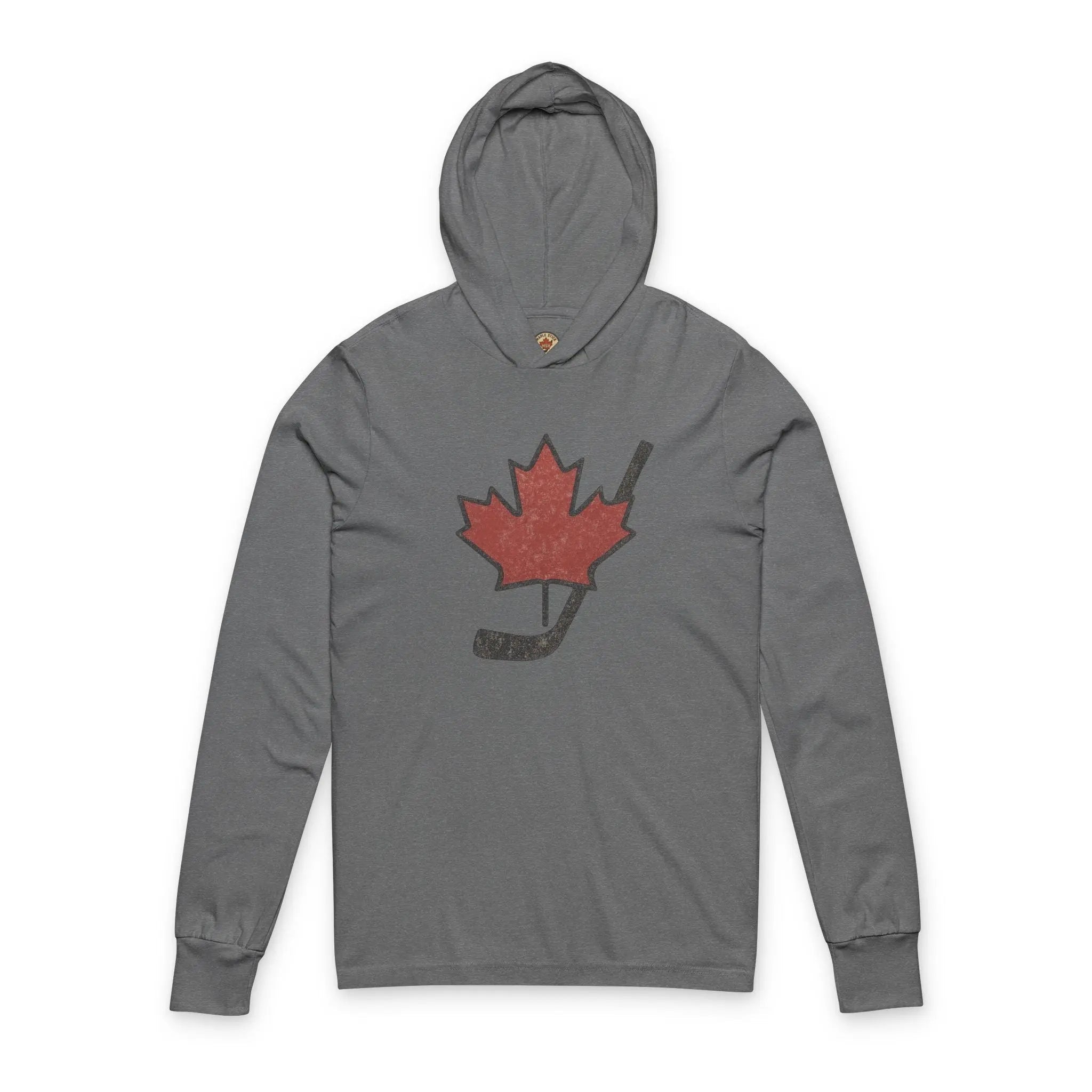 Vintage Maple Leaf Hockey Stick Hoodie - Canadian Hockey Pride - Maple Stick Hockey Co. - True Fan