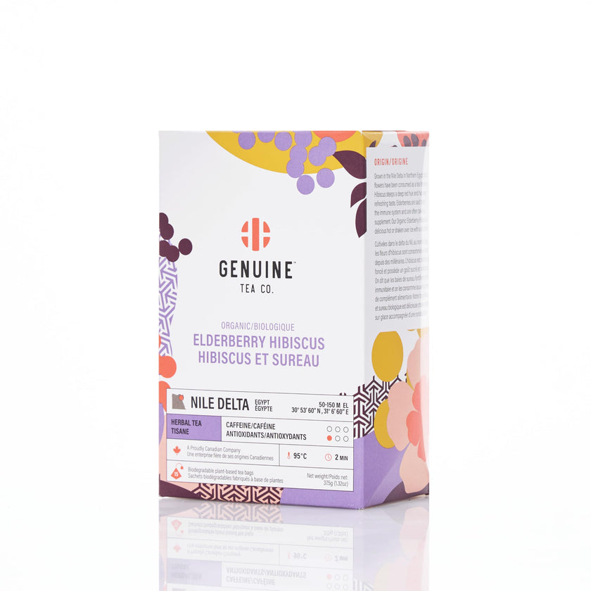 Genuine Tea - Organic Elderberry Hibiscus (15bg)